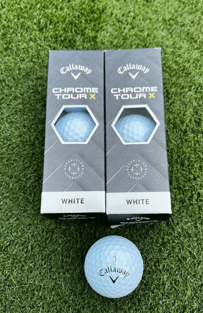 Callaway chrome Tour X golf ball review