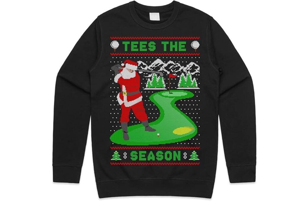 golf christmas jumper