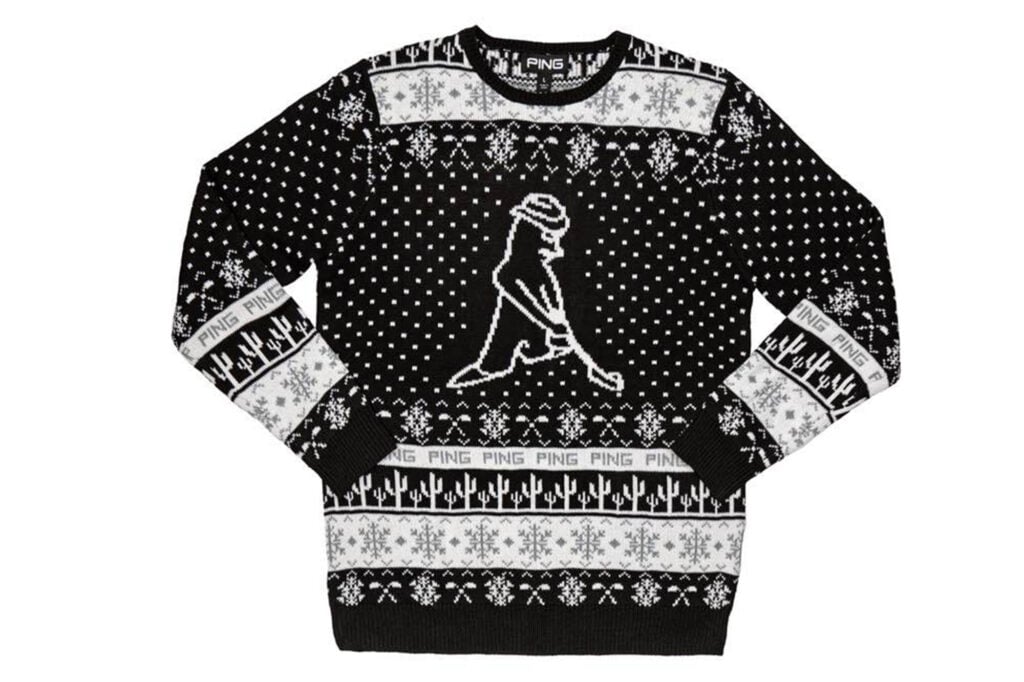 golf christmas jumper