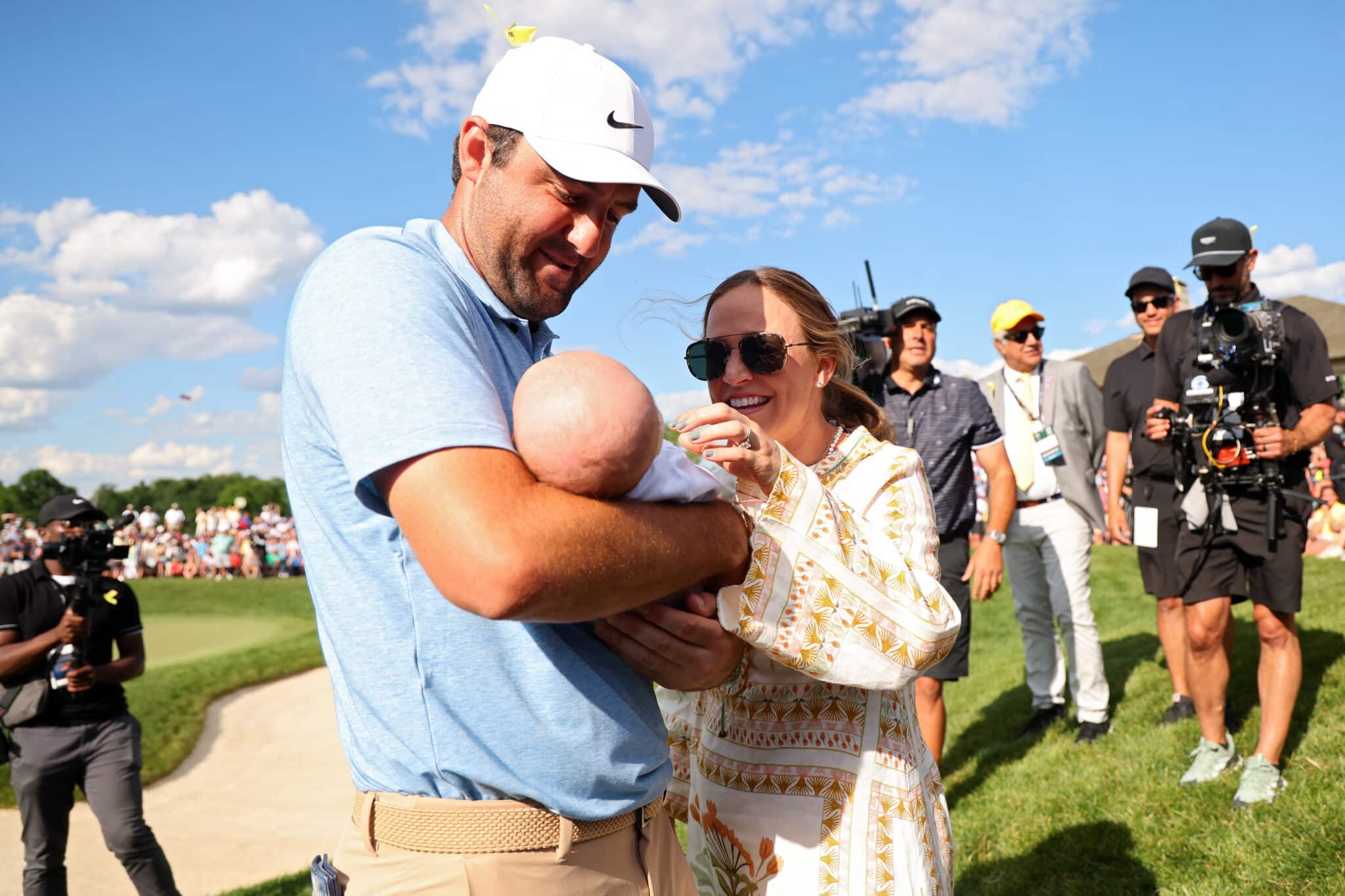 Golfer Scottie Schefflers 14 Month Old Son Bennetts Adorable British Open Reaction - wuclwuv
