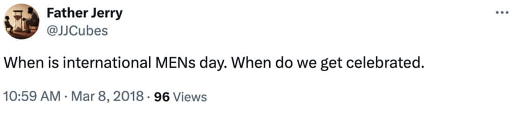 when is international mens day