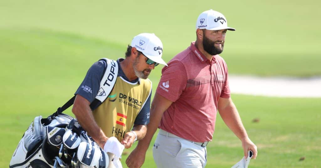 Who is Jon Rahm's caddie?