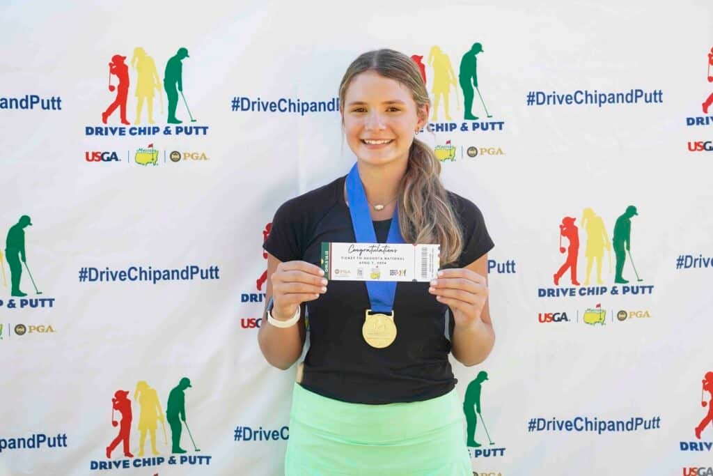 Augusta National drive chip and putt