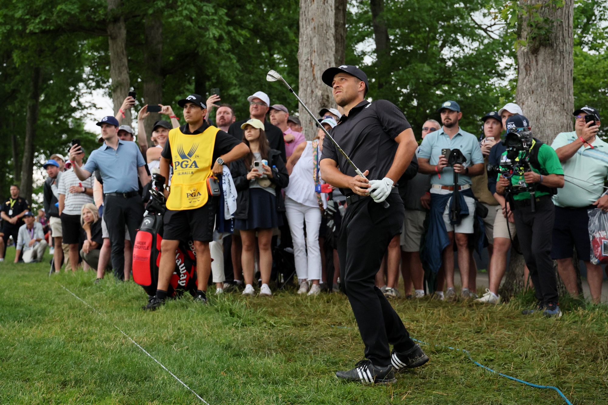 Xander Schauffele caddie