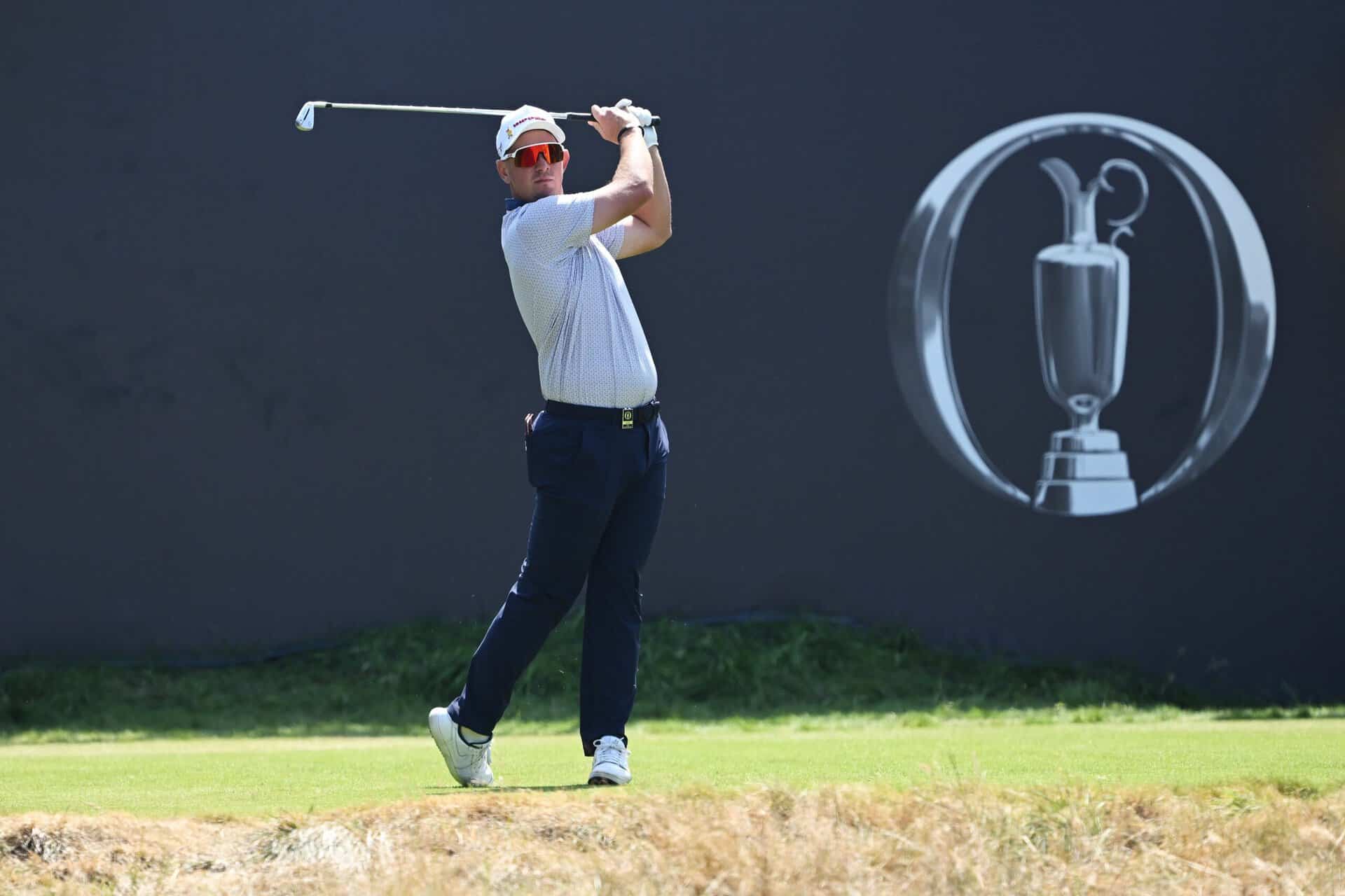 Lucas Herbert of Australia tees off on the first hole during Day One of the The 154th Open Championship at Royal Birkdale on July 16, 2026 in Southport, England. (Photo by Charlie Crowhurst/R&A/R&A via Getty Images)