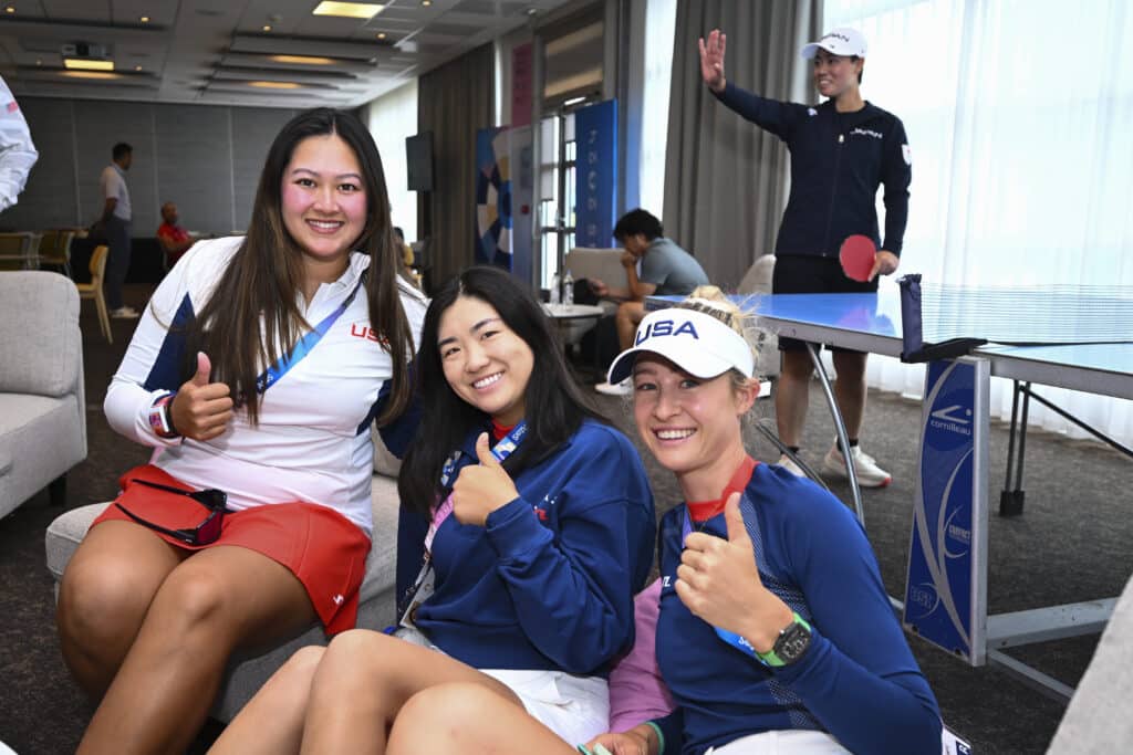 Olympic golf tee times round two