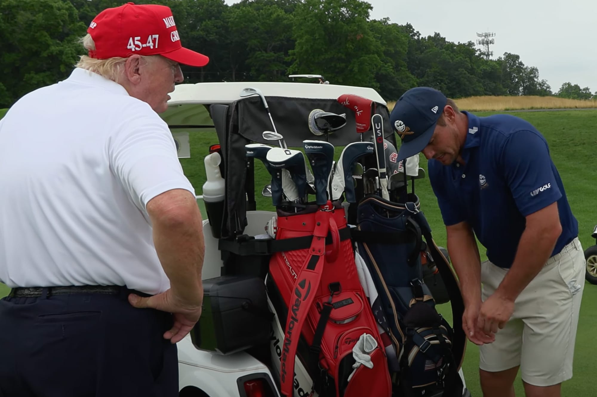 trump biden golf