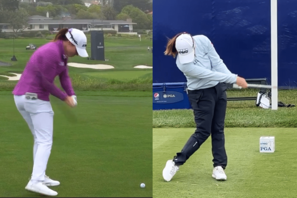 leona maguire golf swing