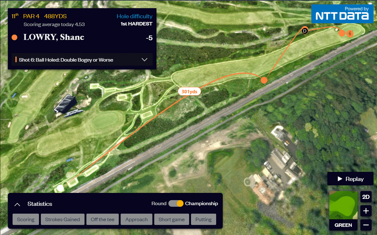 Shane Lowry Open ruling 11th