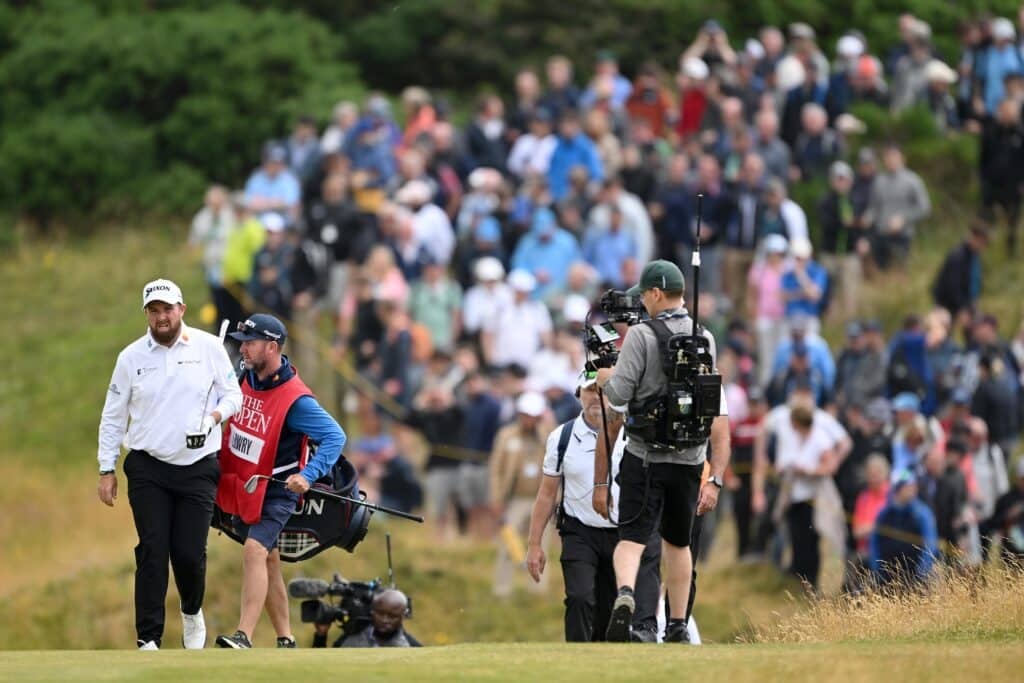 Shane Lowry at The 152nd Open Championship at Royal Troon | Source: Ross Kinnaird/Getty Images
