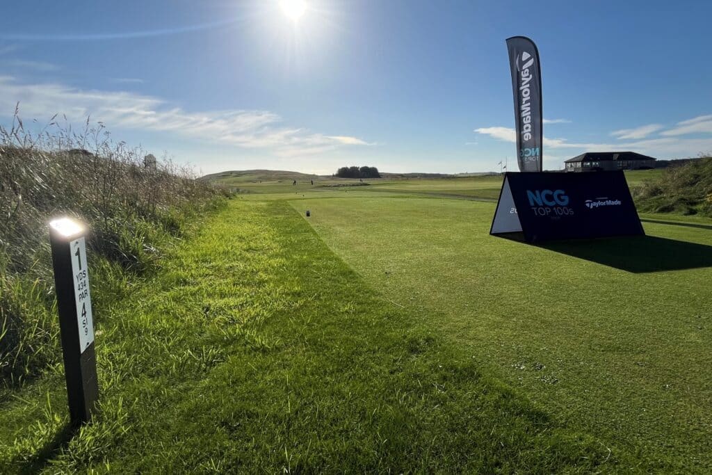 Fraserburgh Golf Club 1st tee NCG Top 100s Tour