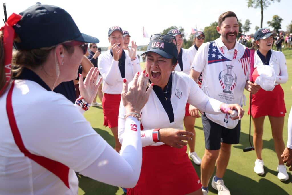 solheim cup celebration