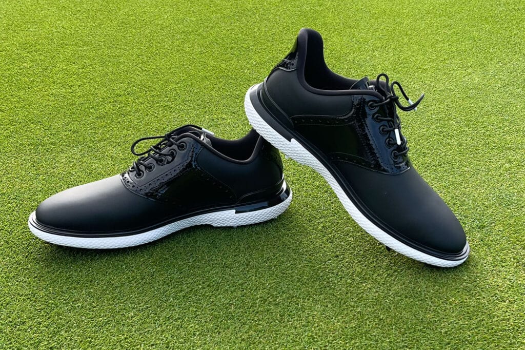 G/Fore are known for their striking looking golf kit. The Men's Gallivan2R G/Lock Saddle golf shoe is no exception. Do they perform as well as they look? Gillon Fabbroni tests them out.