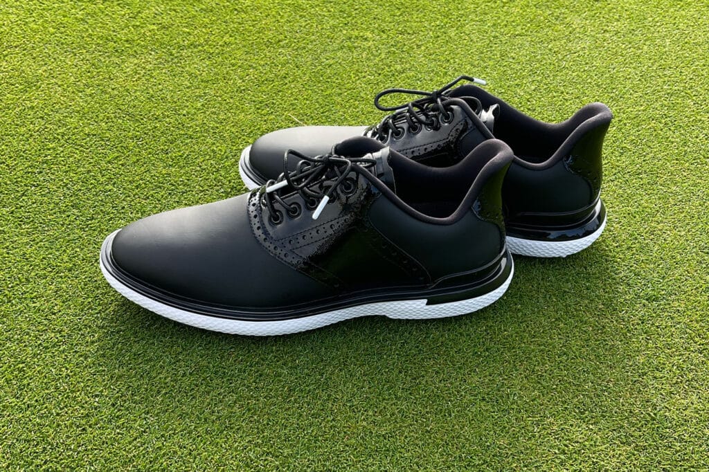 G/Fore are known for their striking looking golf kit. The Men's Gallivan2R G/Lock Saddle golf shoe is no exception. Do they perform as well as they look? Gillon Fabbroni tests them out.
