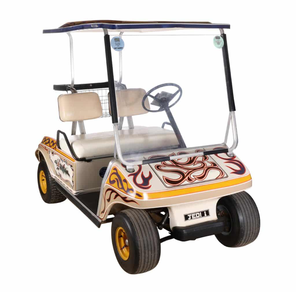 Noel Gallagher golf buggy