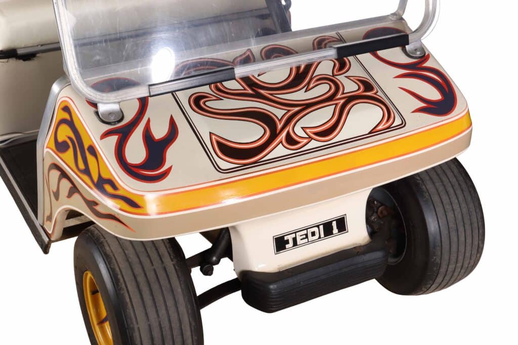 Noel Gallagher golf buggy