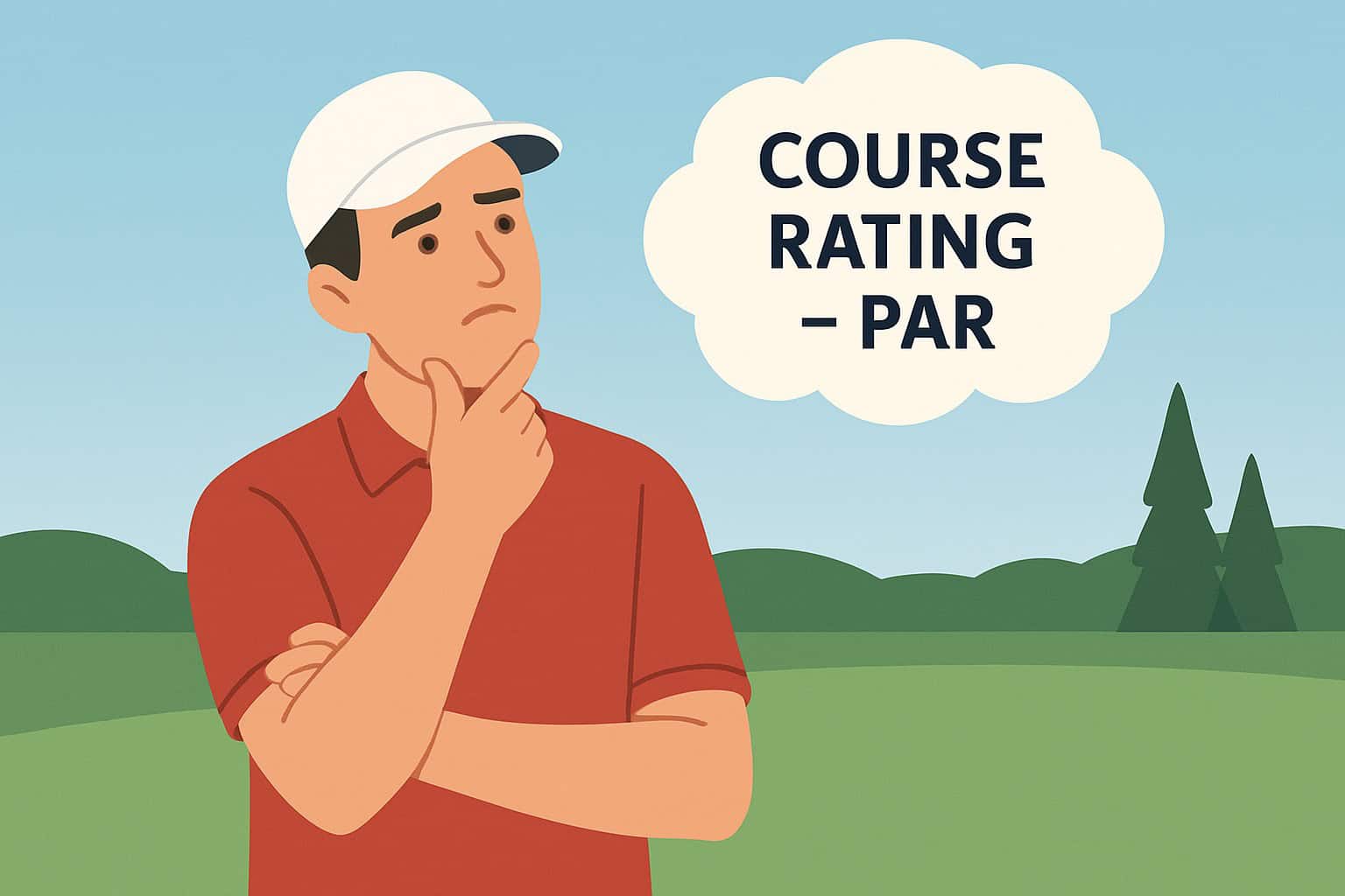 course rating minus par
