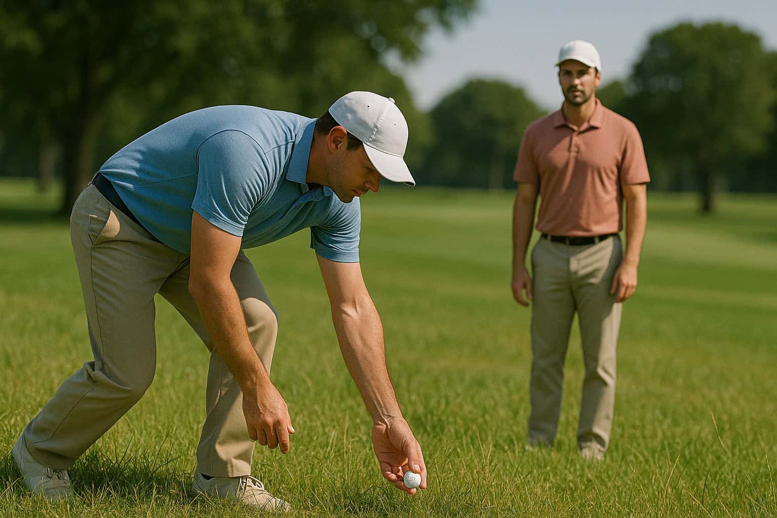 opponent moves ball match play