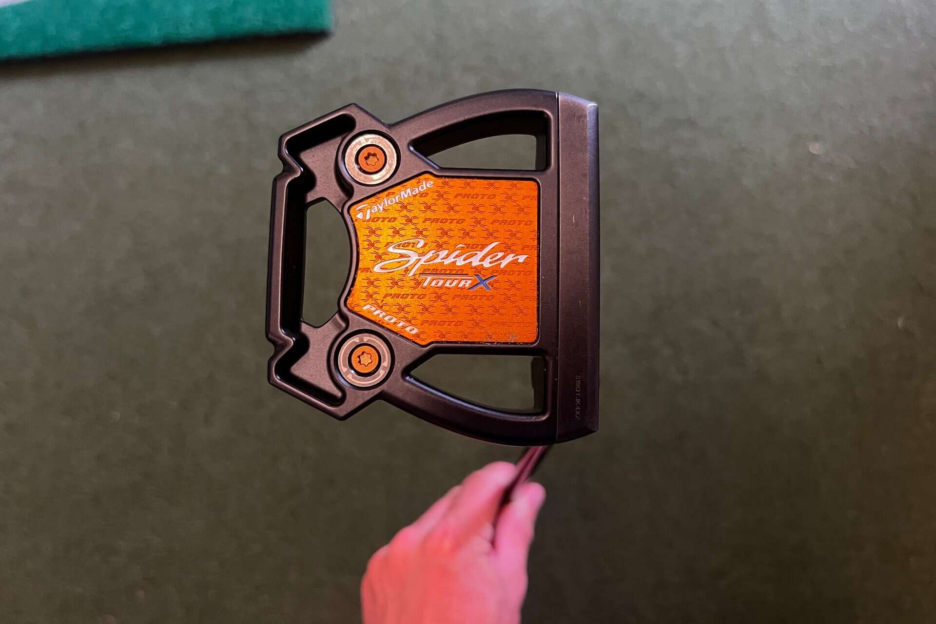 TaylorMade Spider X PROTO パター オレンジ/ブラック TaylorMade Spider Tour X Gunmetal Proto Limited Edition