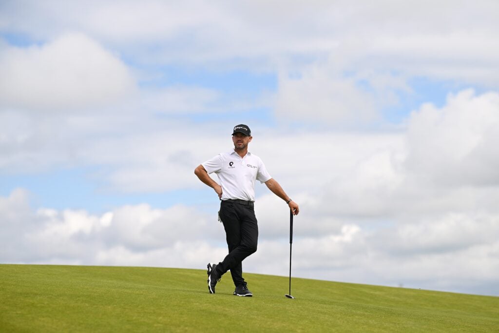 rolled back golf ball