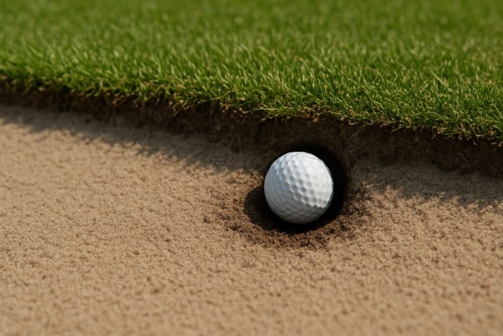 golf bunker rules