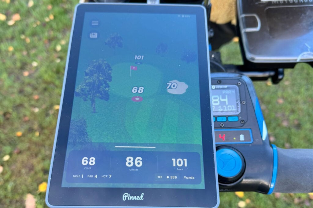 pinned caddie golf gps tablet review