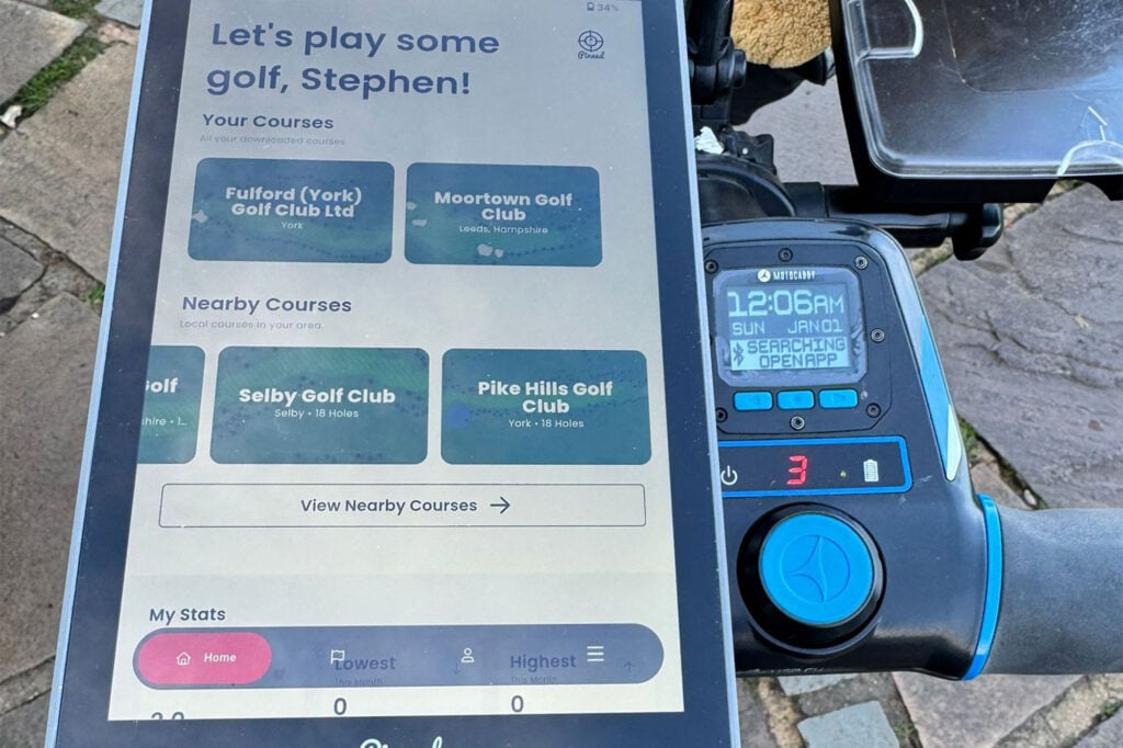 pinned caddie golf gps tablet review