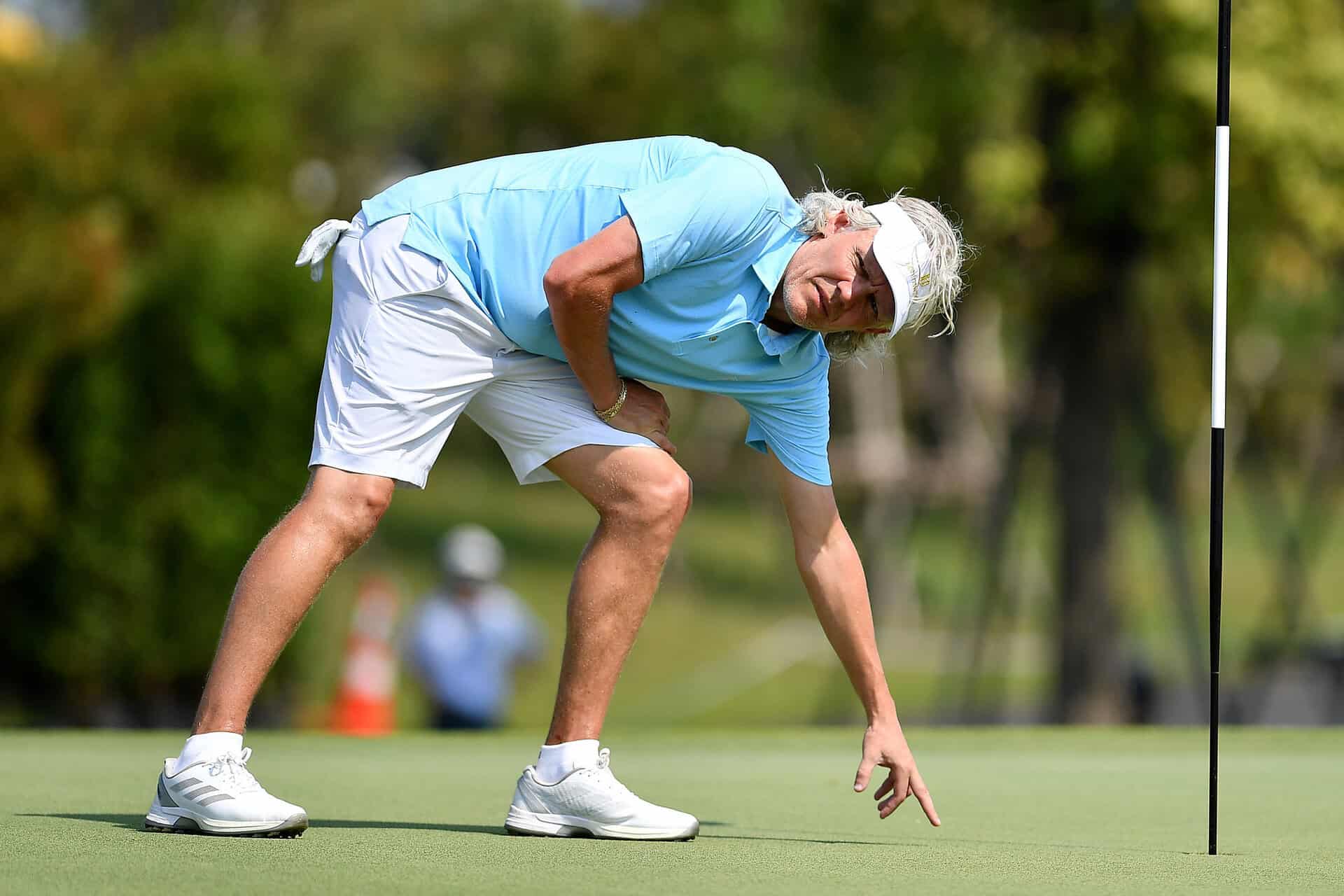 PATHUM THANI, THAILAND - MARCH 02: Jimmy Bullard of Team England in action on the 9th hole during the Reignwood Icons of Football Golf Tournament at Robinswood Golf Club on March 02, 2025 in Pathum Thani, Thailand. (Photo by Apinya Rittipo/Getty Images)