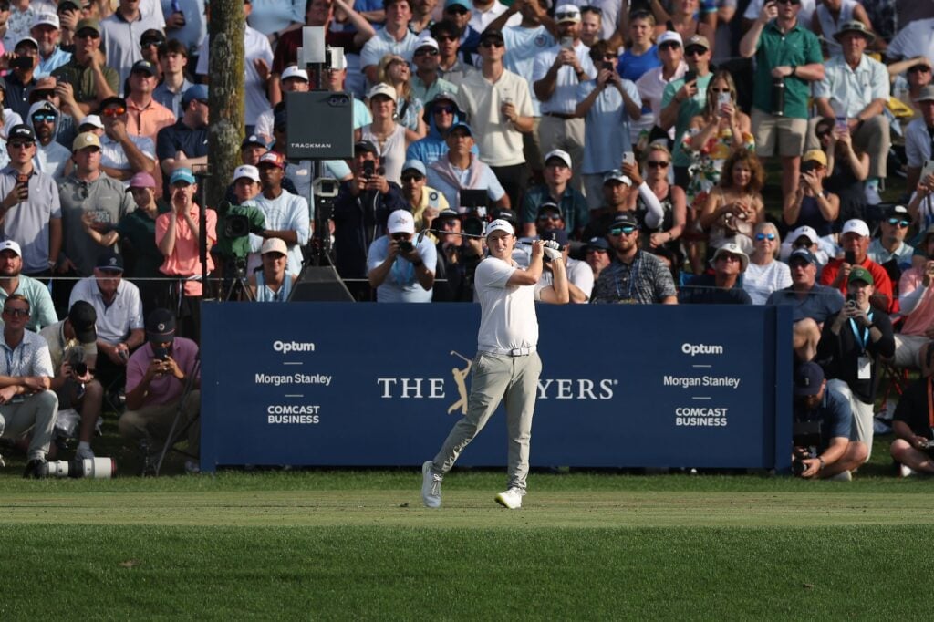 Matt Fitzpatrick on the 17th hole at TPC Sawgrass | Source: Getty Images