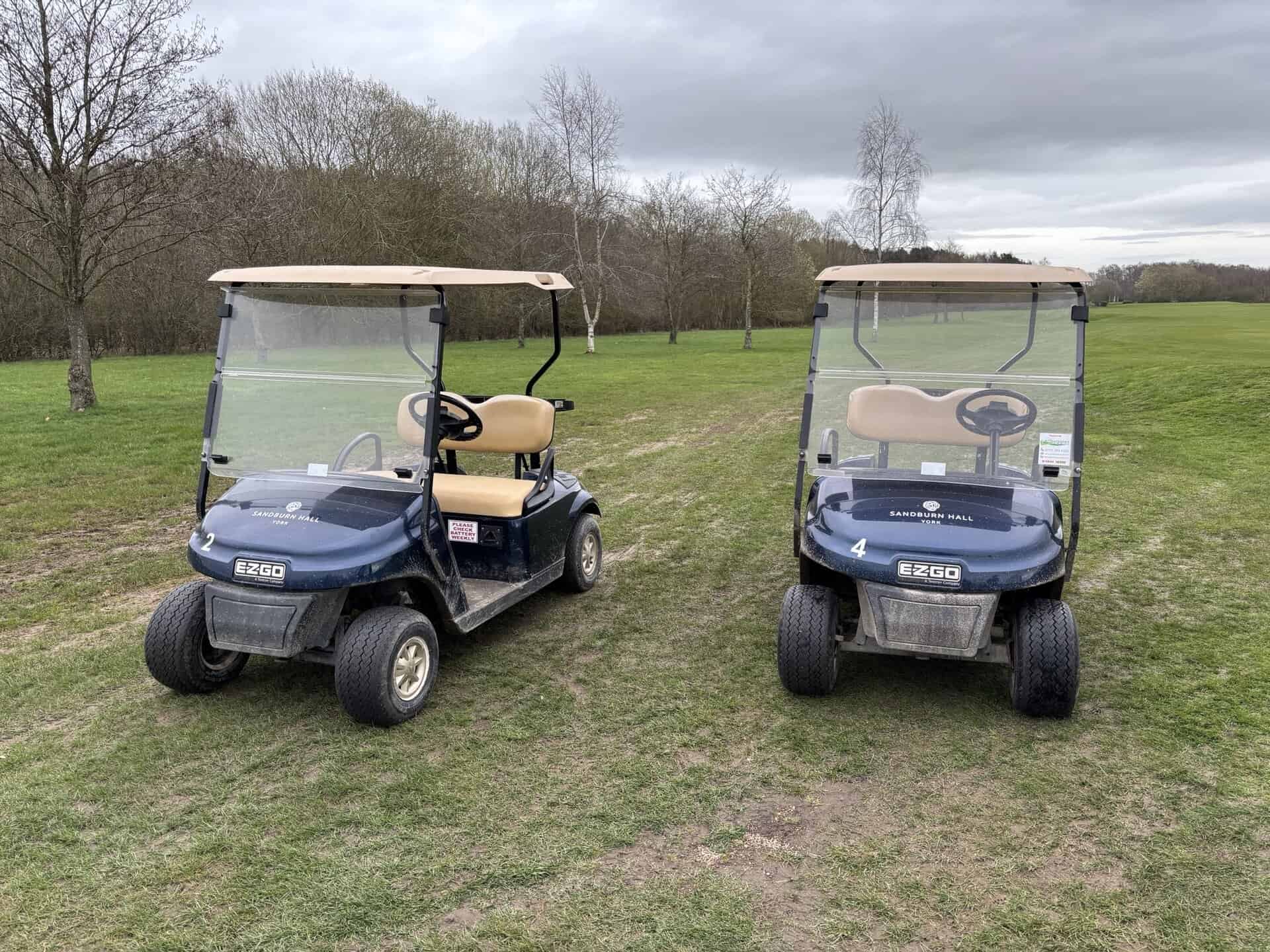 Buggies on a course walk | Source: NCG