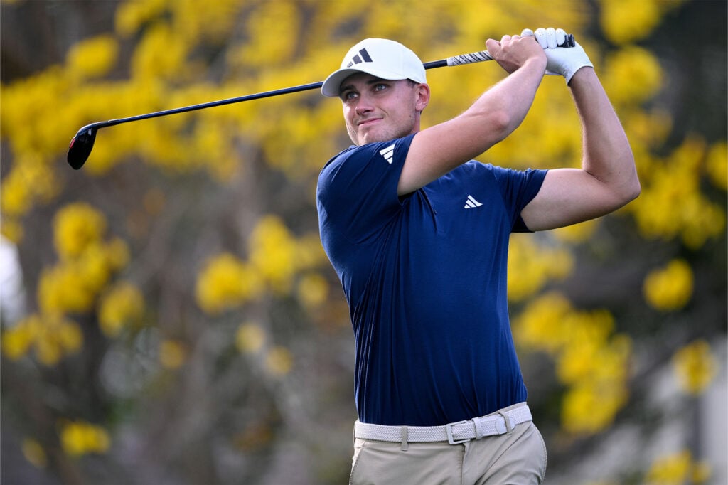 Ludvig Ãberg gaming his higher lofted fairway woods Source: Getty Images