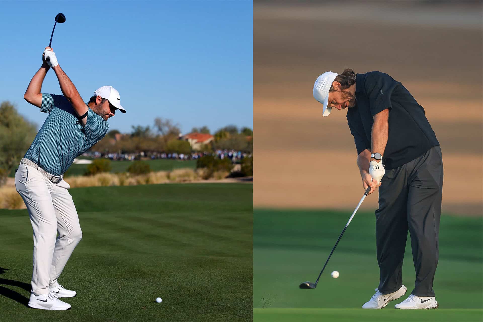 World Number One Scottie Scheffler and reigning FedEx Cup title holder putting their higher lofted fairway woods to use Source: Getty Images