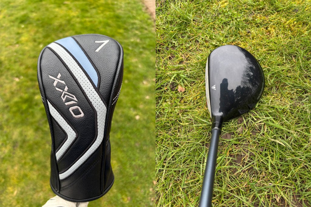 xxio 14 7-wood headcover and at address