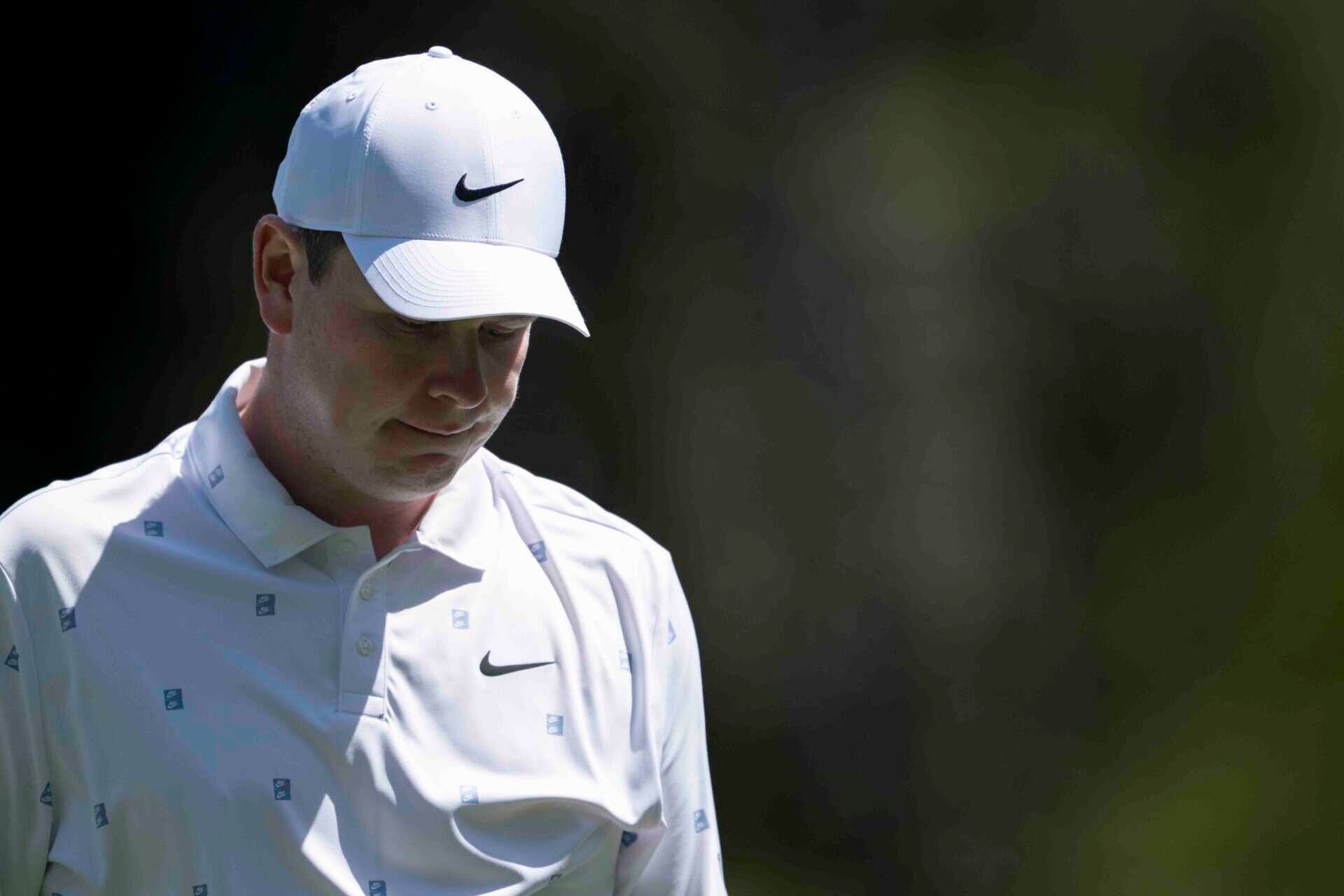 Robert MacIntyre reacts during the second round of the Masters at Augusta National Golf Club | Source: Augusta National Player Conduct