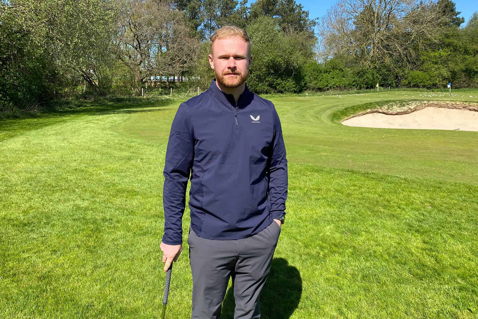 Castore Men’s Golf LVS Quarter Zip Long Sleeve Top | Source: NCG