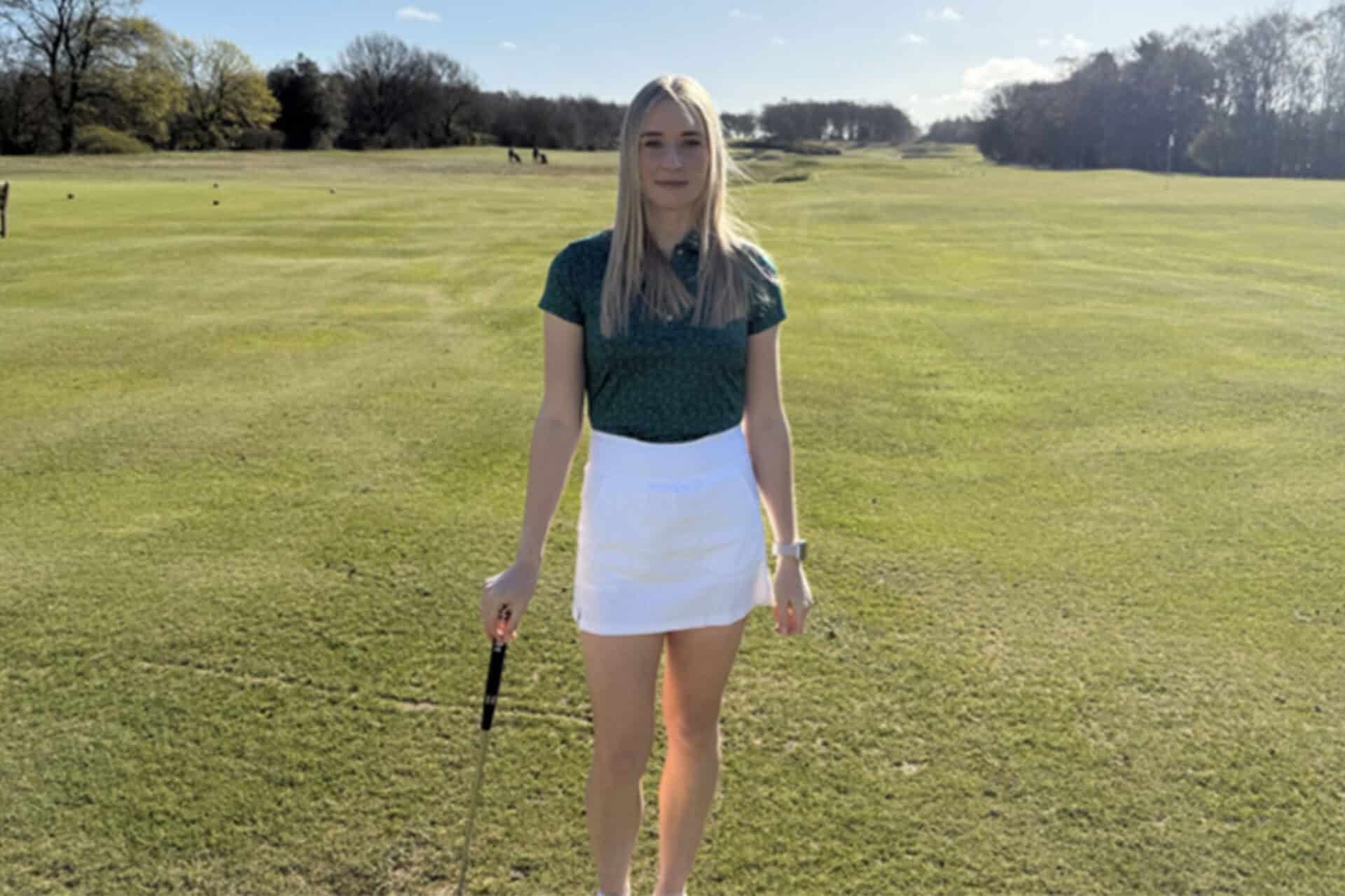 FootJoy Women's Painted Floral Cap Sleeve Lisle | Source: NCG