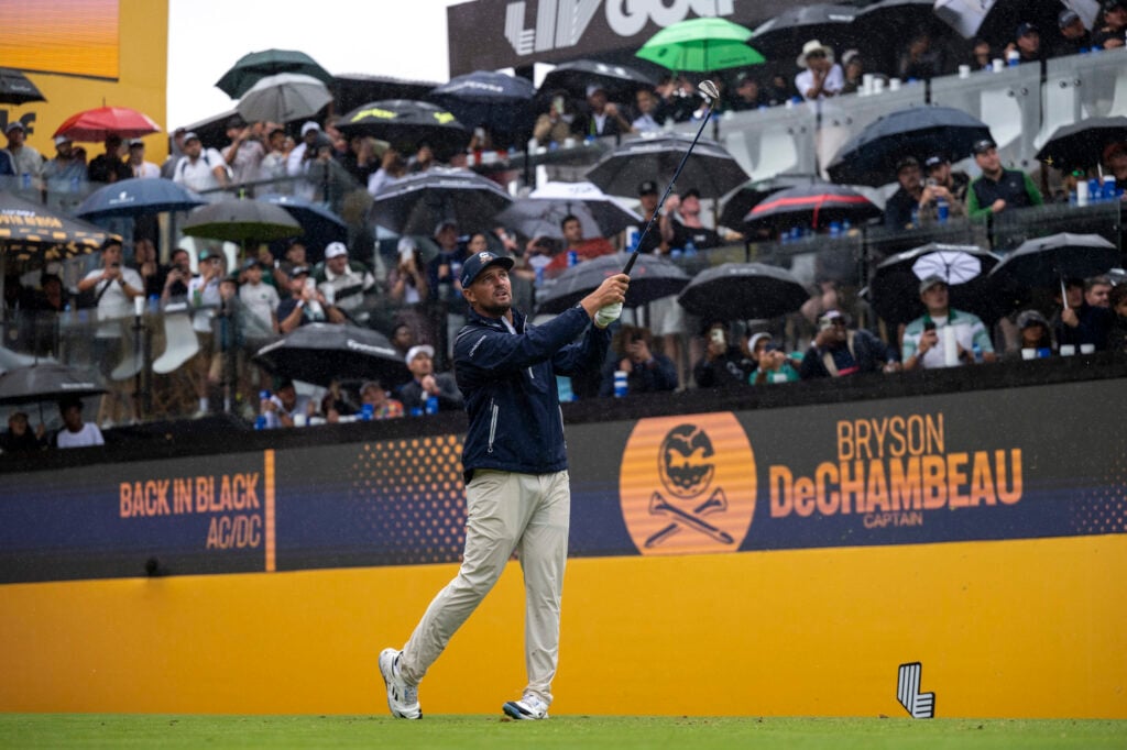Bryson DeChambeau of Crushers GC during day four of LIV Golf South Africa at The Club at Steyn City in Johannesburg | Source: Johan Rynners/Getty Images