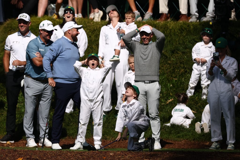 Rory McIlroy at the 2026 Masters Par-3 contest | Source: Getty Images