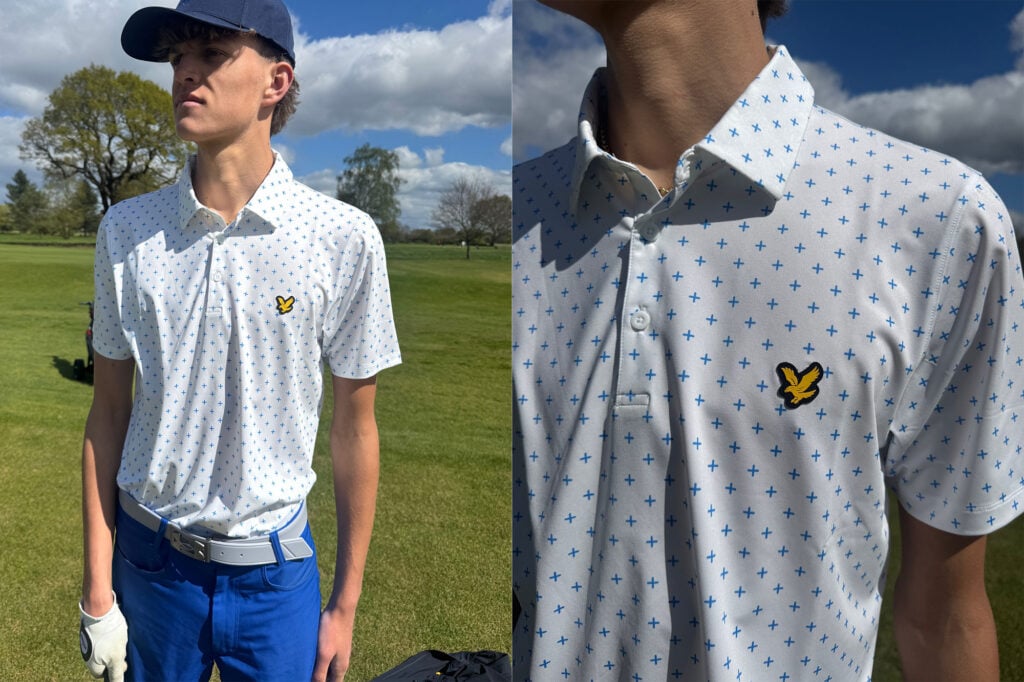 Lyle & Scott Cross Print Golf Polo | Source: NCG