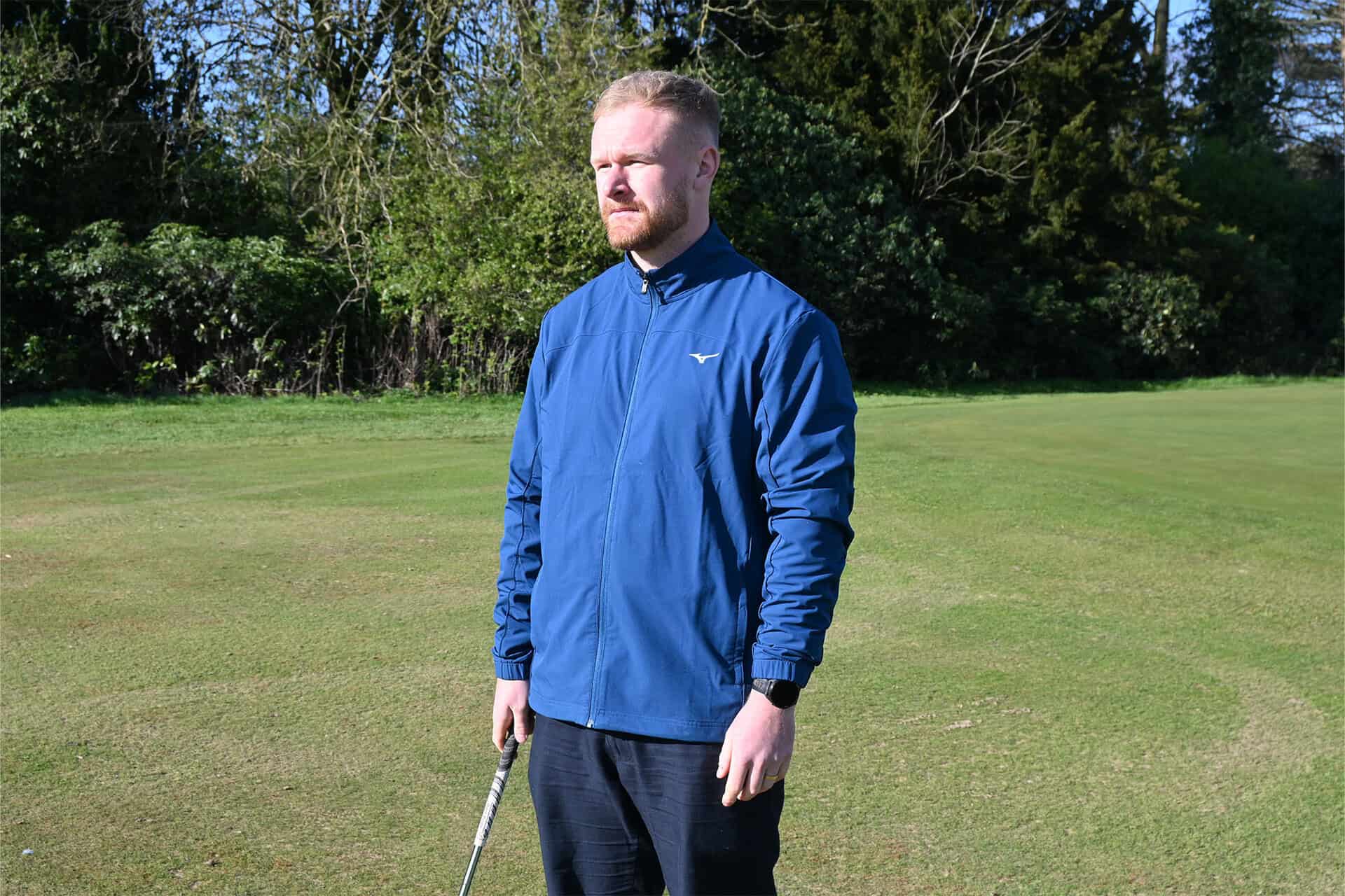 Mizuno Motion water repellent light jacket | Source: NCG
