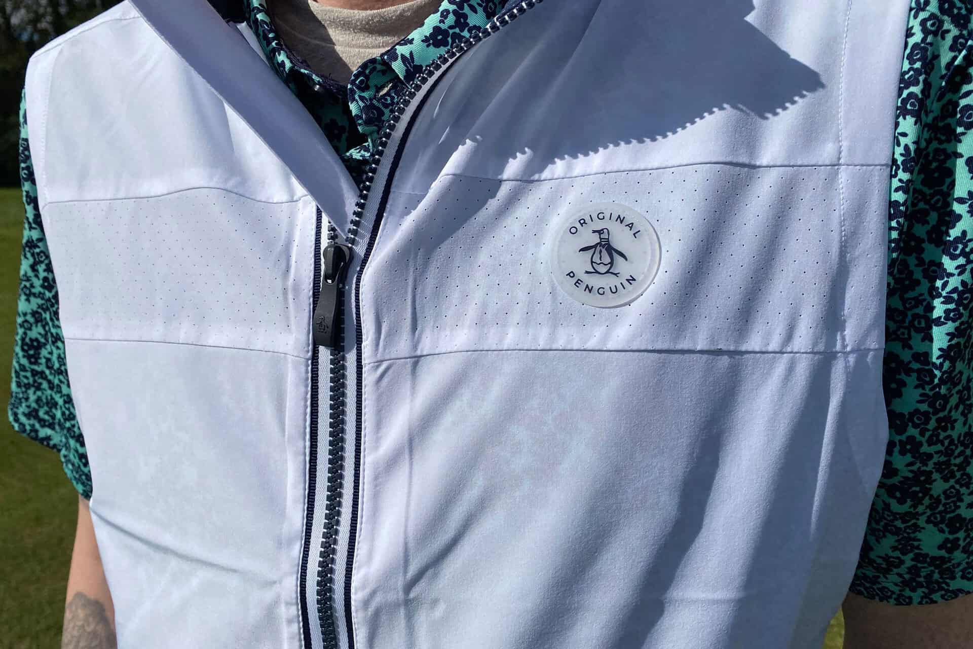 Original Penguin Heritage Lightweight Packable Golf Gilet | Source: NCG
