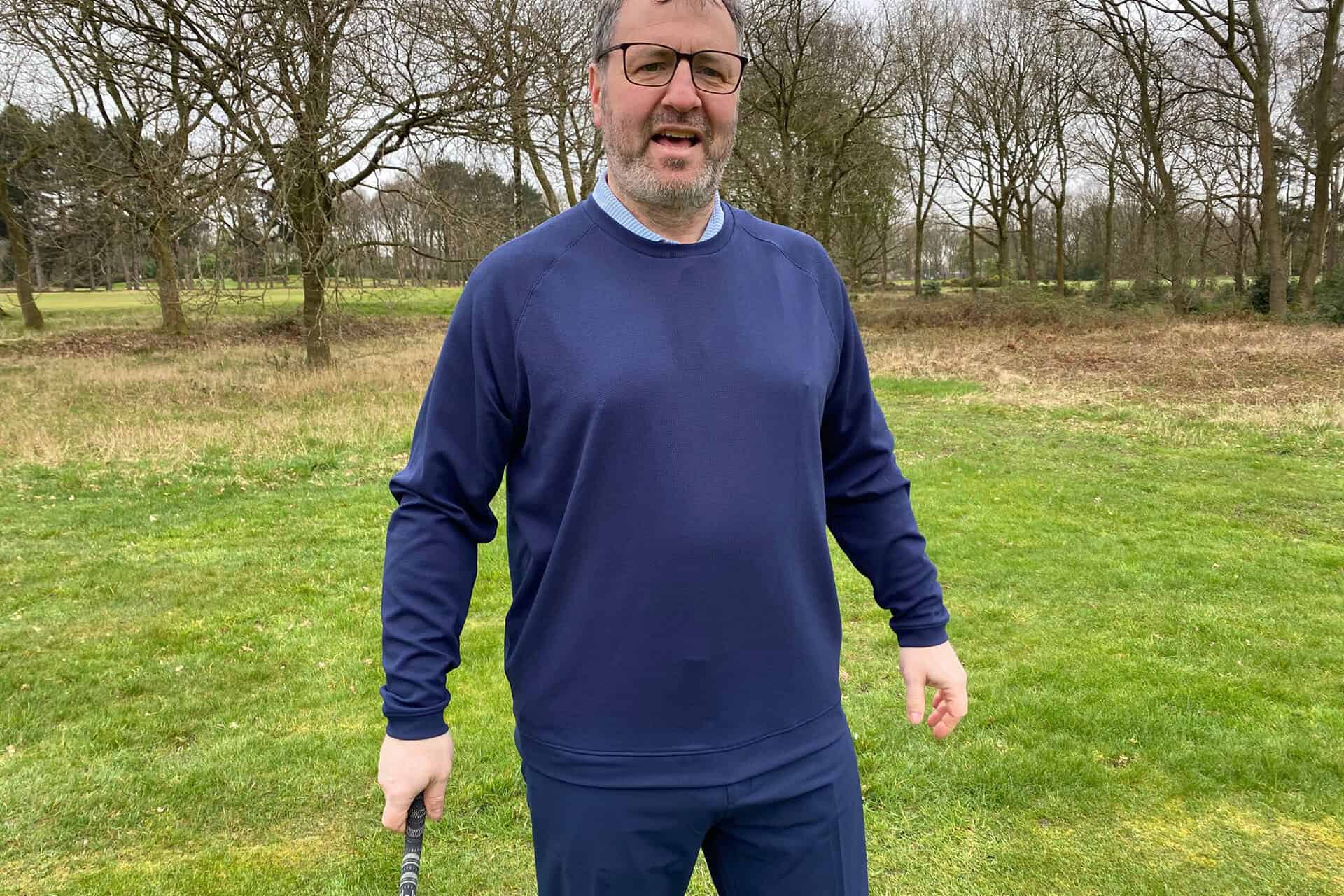 Peter Millar Cradle Pique Performance Crewneck pullover | Source: NCG