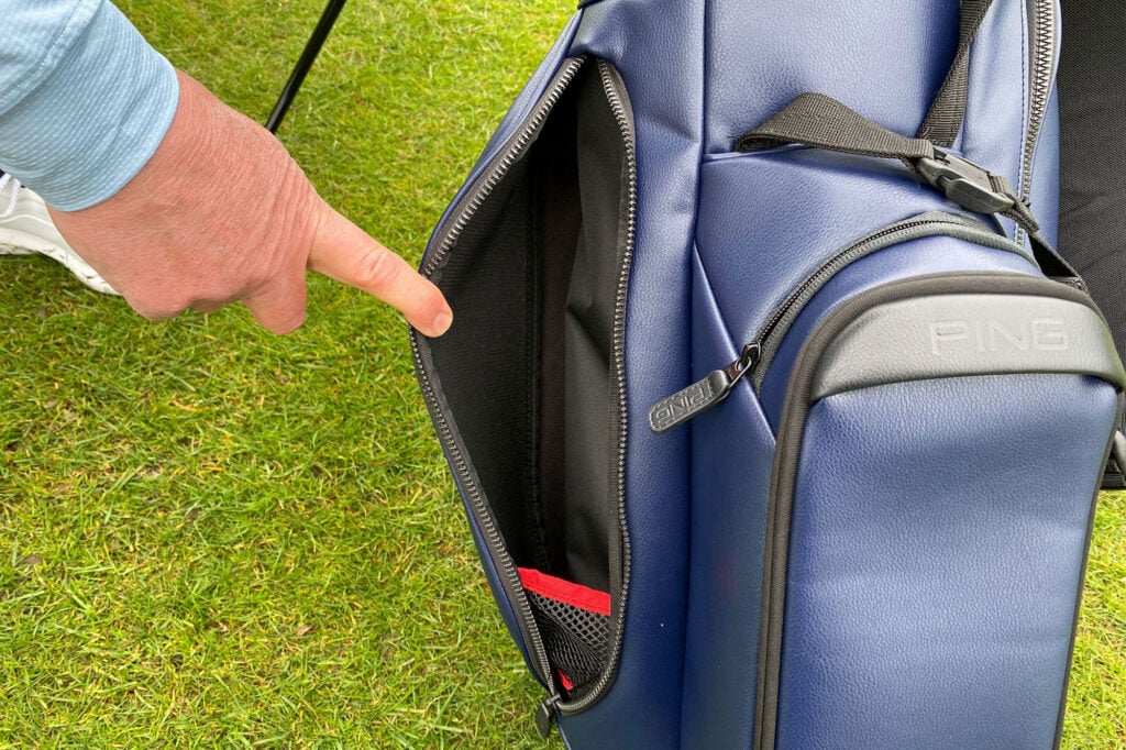 Ping Reserve stand bag pocket | Source: NCG