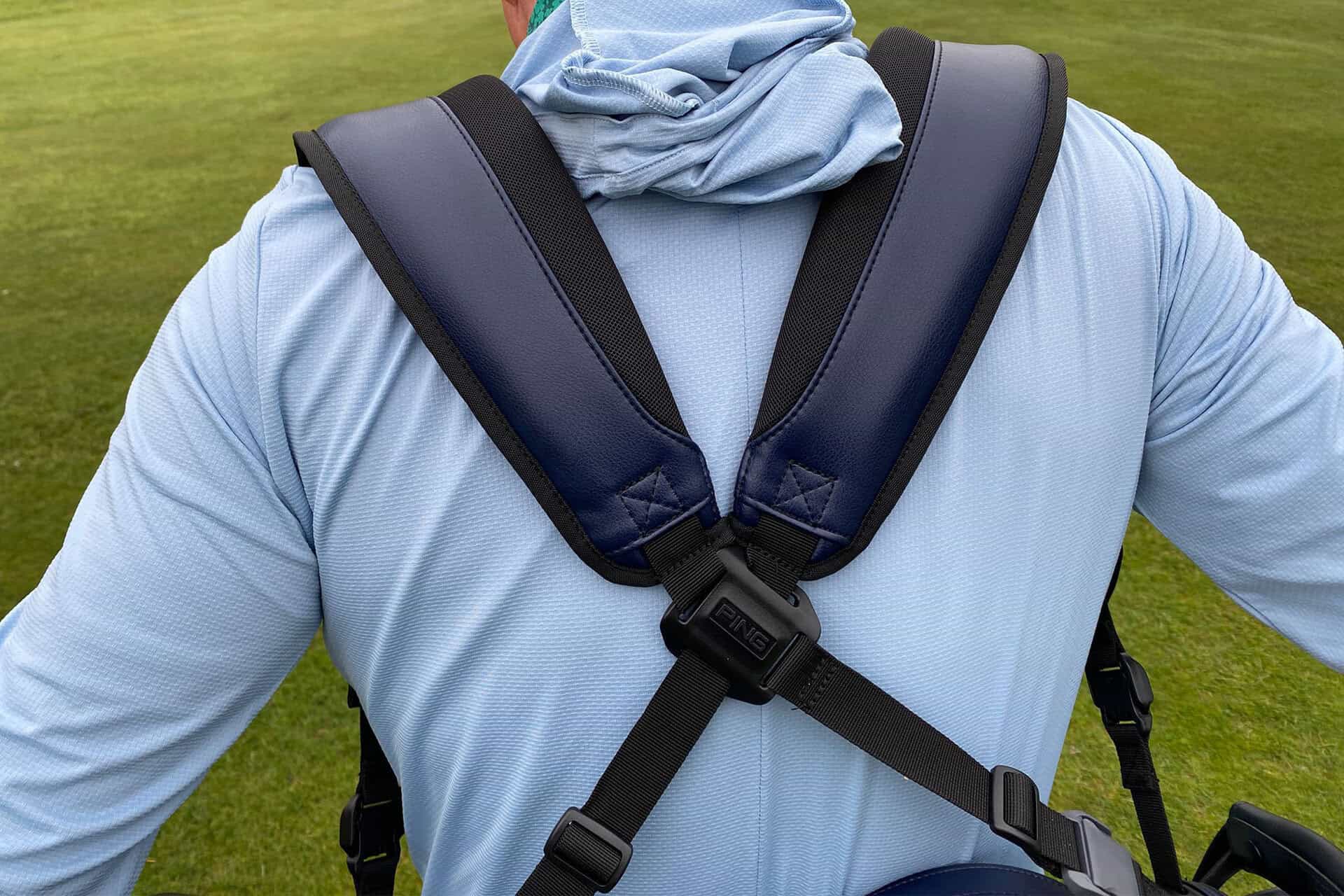 Ping Reserve stand bag straps | Source: NCG