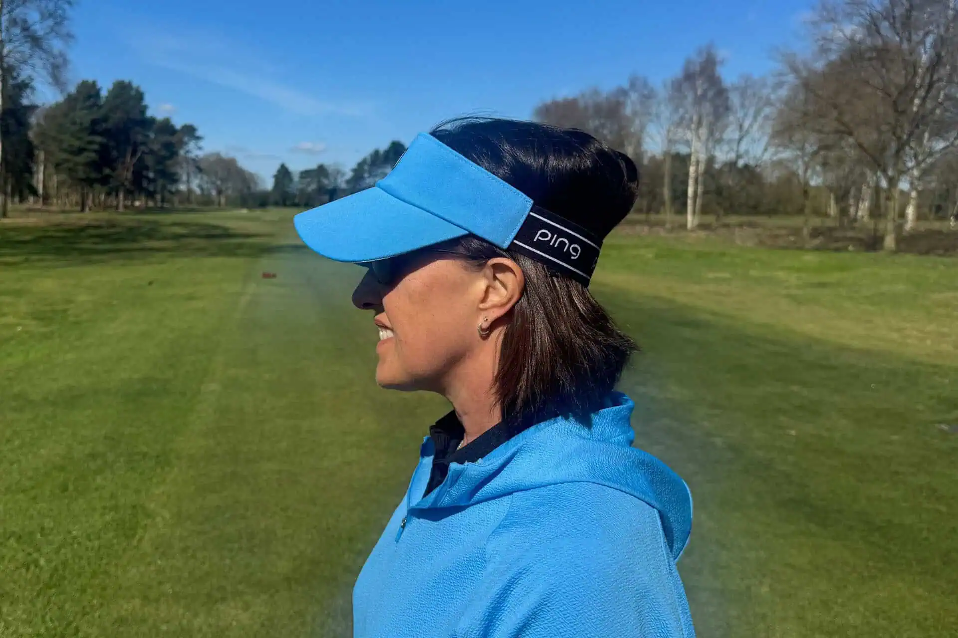 2026 Masters Golf Ladies Navy Blue Golf Visor with Green Embroidery Best Ladies Golf Visors 2026: We pick our Top 3 | National  main image 3