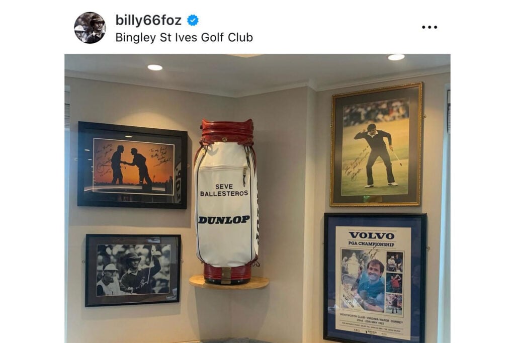 Billy's Bar Bingley St Ives Golf Club | Source: Billy Foster
