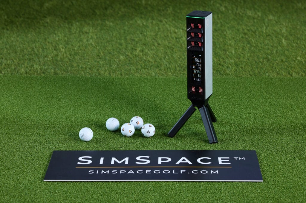 Square GolfÂ OmniÂ launch monitor number display | Source: Sim Space