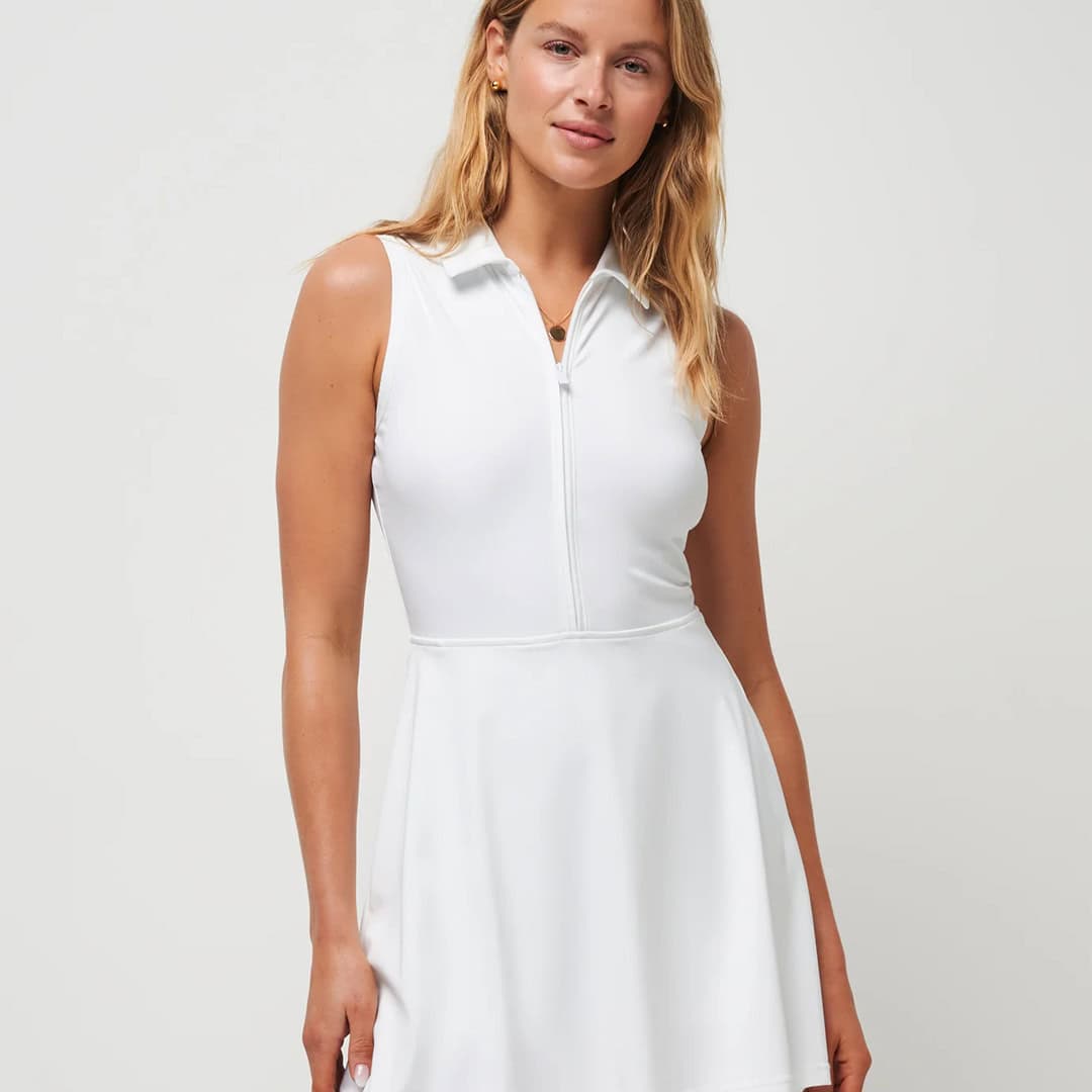 TravisMathew Moveknit Sleevless Polo Dress | Source: TravisMathew