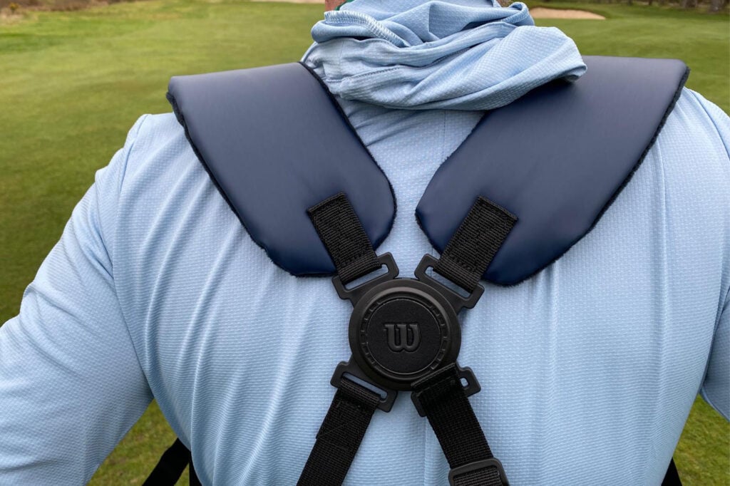 Wilson 1914 golf carry bag back straps | Source: NCG