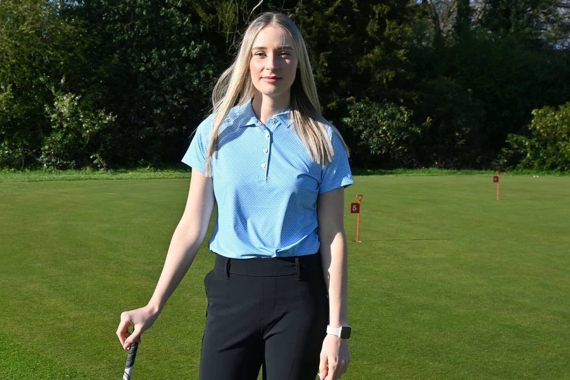 Peter Millar ladies Maritime Valley Short Sleeve Jersey Polo | Source: NCG